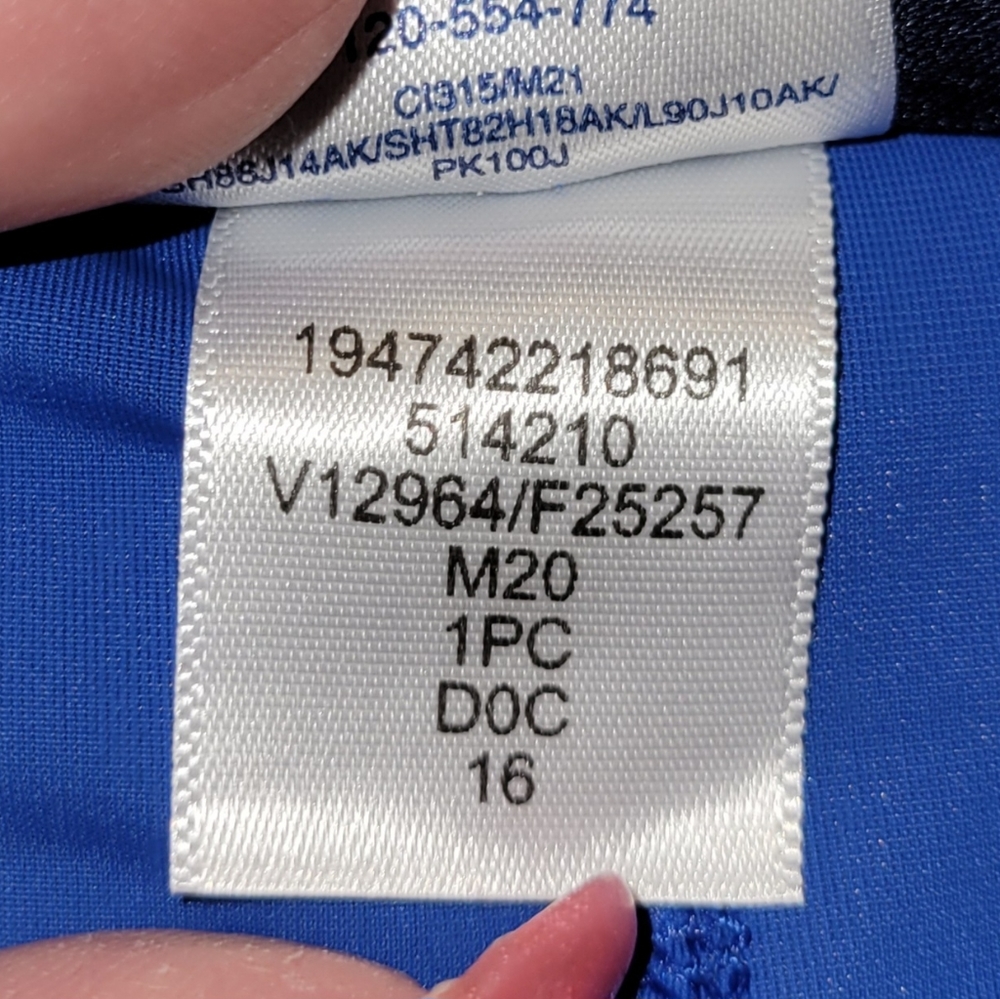 🩱Gorgeous "Lands' End" Floral Elastic Waist Stretch Lined Swim Skort🩱 - Picture 6 of 9